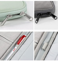 Load image into Gallery viewer, ProElite Nylon Tablet sleeve Case Cover 12" to 13" Tablets for Samsung Galaxy Tab S7 Plus/S8 Plus/S9 Plus/S7 FE 12.4", Apple iPad Pro 12.9",Lenovo Tab P12, Microsoft Surface Pro 4/5/6/7/8/9, Dark Grey