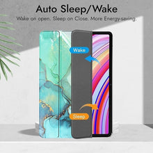 Load image into Gallery viewer, ProElite Case Cover for Motorola Pad 60 Neo 11 inch 2025 Cover, Smart Flip Case Motorola Pad 60 Neo 11 inch 2025 Tablet Translucent Back with Stylus Pen, Marble Green