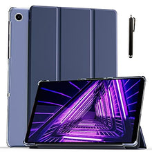 Load image into Gallery viewer, ProElite Smart Flip Case Cover for Lenovo Tab M10 FHD Plus 10.3" X606V /TB-X606/TB-X606X, Translucent Back with Stylus Pen, Navy Blue