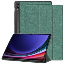 Load image into Gallery viewer, ProElite Cover for Samsung Galaxy Tab S9 FE+/S9 Plus/S10+ 12.4" Case, PU Smart Flip case Cover for Samsung Galaxy Tab S9 FE Plus/S9 Plus/S10 Plus 12.4 inch, Dark Green