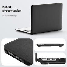 Load image into Gallery viewer, ProElite Case for MacBook Pro 13 inch Case M2 2024, 2023, 2022-2016 A2338 M1 A2251 A2289 A2159 A1989 A1708 A1706, Slim Leather Case with Foldable Stand, Black