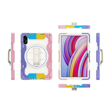 Load image into Gallery viewer, ProElite for Redmi Pad Pro 12.1 inch case, Rugged 3 Layer Armor case Cover for Redmi Pad Pro 12.1 inch with Hand Grip and Rotating Kickstand with Shoulder Strap, Rainbow Pink