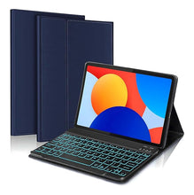 Load image into Gallery viewer, ProElite Keyboard case for Redmi Pad SE 8.7 inch, Magnetic Detachable Wireless Bluetooth Keyboard Built-in 7-Colors Backlit, Dark Blue