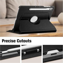Load image into Gallery viewer, ProElite Cover for Galaxy Tab S9 FE+/S9+/S10+ 12.4 inch Case Cover, 360 Rotatable Smart Flip Case Cover for Galaxy Tab S9 FE Plus/S9 Plus/S10 Plus 12.4 inch Tablet with Stylus Pen, Black