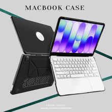 Load image into Gallery viewer, ProElite Case for MacBook Neo 13 inch 2026, Fabric Material Hard Shell with Slim TPU Bumper and Fold Kickstand, Black