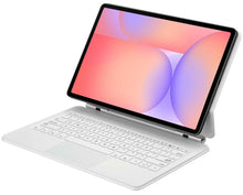 Load image into Gallery viewer, {Refurbished} ProElite Magnetic Bluetooth TouchPad Keyboard case for Galaxy Tab S9 FE/S10 FE 10.9"/S10 lite 10.9"/S9/S8/S7 11 inch Tablet, Floating Cantilever Design, Keyboard with Built-in Colourful backlit, White
