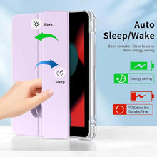 Load image into Gallery viewer, ProElite Sliding Detachable Smart Flip Case Cover for Apple iPad 10.2 inch 9th/8th/7th Gen with Pencil Holder, Lavender