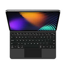 Load image into Gallery viewer, ProElite Magnetic Bluetooth TouchPad Keyboard case for Xiaomi Mi Pad 8/8 Pro/Mi Pad 7/7 Pro 11.2 inch Tablet, Floating Cantilever Design with Built-in Colourful Backlit TouchPad Keyboard, Black