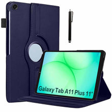 Load image into Gallery viewer, ProElite Cover for Samsung Galaxy Tab A11 Plus 11 inch Case Cover, 360 Rotatable Smart Flip Case Cover for Galaxy Tab A11+ 11" Tablet with Stylus Pen, Dark Blue