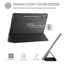 Load image into Gallery viewer, ProElite Cover for Lenovo Tab P12 12.7 inch Case, Smart Flip Case Cover for Lenovo Tab P12 12.7 inch, Translucent Back with Pen Holder, Black