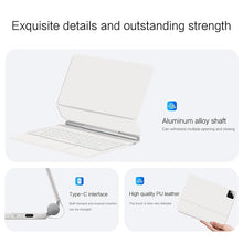 Load image into Gallery viewer, ProElite Magnetic Bluetooth TouchPad Keyboard case for Xiaomi Mi Pad 8/8 Pro/Mi Pad 7/7 Pro 11.2 inch Tablet, Floating Cantilever Design with Built-in Colourful Backlit TouchPad Keyboard, White