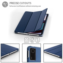 Load image into Gallery viewer, ProElite Case Cover for Redmi Pad SE 11 inch Cover, Smart Flip Case Cover for Redmi Pad SE 11 inch Translucent Back with Stylus Pen, Dark Blue