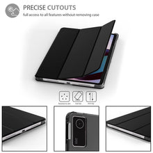 Load image into Gallery viewer, ProElite Case Cover for Redmi Pad SE 11 inch Cover, Smart Flip Case Cover for Redmi Pad SE 11 inch Translucent Back with Stylus Pen, Black