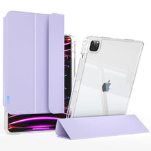 Load image into Gallery viewer, ProElite Cover for Apple iPad Pro 11 inch 2024/2025 M4/M5 5th/6th Gen Case, Sliding Detachable Smart Flip Case Cover for Apple iPad Pro 11 inch 2024/2025 M4/M5 5th/6th Gen with pencil holder, Lavender