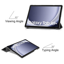 Load image into Gallery viewer, ProElite Cover for Samsung Galaxy Tab A9 Plus 11 inch Case Cover, Smart Flip Case Cover for Samsung Galaxy Tab A9+ 11 inch Translucent Back with Stylus Pen, Grey