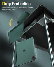 Load image into Gallery viewer, ProElite Case Cover for Apple iPad Pro 13 inch M4/M5 2024/2025 Cover, Smart Flip Case for Apple iPad Pro 13 inch M4/M5 2024/2025 Translucent Back, Dark Green