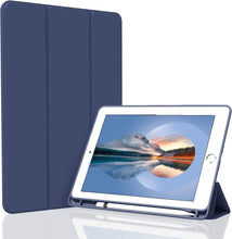 Load image into Gallery viewer, ProElite Cover for Apple iPad Air 3 10.5 inch Case Cover, Smart Flip Case Cover for Apple iPad Air 3/Pro 10.5" with Pencil Holder and Flexible Back, Dark Blue