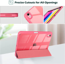 Load image into Gallery viewer, ProElite Case Cover for Apple iPad (A16) 11th/10th Generation (2025/2022), Transparent case Cover with Pencil Holder for iPad 11th/10th Gen 2025/2022, Hot Pink