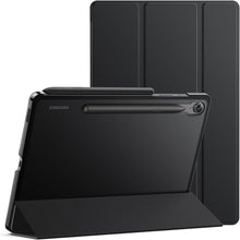 Load image into Gallery viewer, ProElite Cover for Samsung Galaxy Tab S10 Lite 10.9"/ Tab S9 FE 10.9 inch/Tab S10 FE/Tab S9 11 inch Case Cover, Smart Flip Case Cover Translucent Back with S Pen Holder, Black