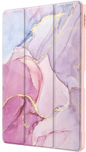 Load image into Gallery viewer, ProElite Case Cover for Apple iPad Air 13 inch M4/M3/M2 2026/2025/2024 Cover, Transparent Smart Flip Cover for iPad Air 13 inch M4/M3/M2 2026/2025/2024 with Pencil Holder, Marble Pink