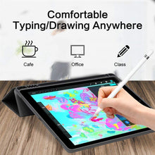 Load image into Gallery viewer, ProElite Smart PU Flip Case Cover for Apple iPad Air 11 M4/M3/M2 2026/2025/2024, iPad Air 10.9 inch 5th/4th Generation with Pencil Holder and Stylus Pen, Black