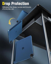 Load image into Gallery viewer, ProElite Case Cover for Apple iPad Air 13 2025/2024 M3/M2 Cover, Smart Flip Case for Apple iPad Air 13 inch M3/M2 with Pencil Holder, Translucent Back, Dark Blue