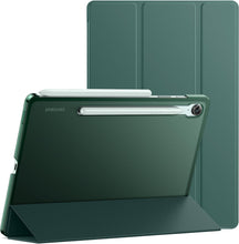 Load image into Gallery viewer, ProElite Cover for Samsung Galaxy Tab S10 Lite 10.9"/ Tab S9 FE 10.9 inch/Tab S10 FE/Tab S9 11 inch Case Cover, Smart Flip Case Cover Translucent Back with S Pen Holder, Dark Green