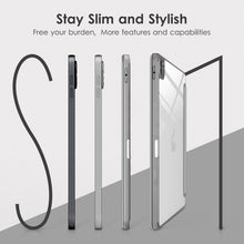 Load image into Gallery viewer, ProElite case Cover for Apple iPad Air 11 M4/M3/M2 2026/2025/2024/ Air 10.9 inch 5th/4th Gen, Transparent Smart Flip Cover for iPad Air 11 M4/M3/M2 & Air 10.9 inch with Pencil Holder, Grey