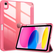 Load image into Gallery viewer, ProElite Case Cover for Apple iPad (A16) 11th/10th Generation (2025/2022), Transparent case Cover with Pencil Holder for iPad 11th/10th Gen 2025/2022, Hot Pink