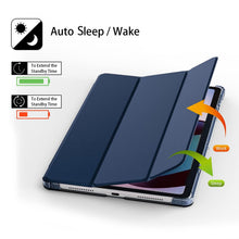 Load image into Gallery viewer, ProElite Case Cover for Redmi Pad SE 11 inch Cover, Smart Flip Case Cover for Redmi Pad SE 11 inch Translucent Back with Stylus Pen, Dark Blue