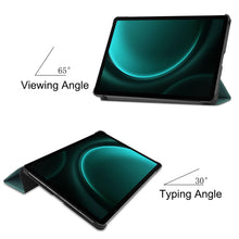 Load image into Gallery viewer, ProElite Cover for Samsung Galaxy Tab S9 FE Plus/S10+ 12.4 inch Cover Case, Smart Trifold Flip case Cover for Samsung Galaxy Tab S9 FE+/S10+ 12.4 inch Support S Pen Magnetic Attachment, Dark Green