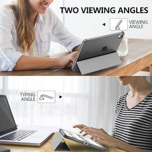 Load image into Gallery viewer, ProElite Cover Case for Apple iPad Mini 6/Mini 7 8.3 inch Case, Smart Flip Case Cover for Apple iPad Mini 6/Mini 7 8.3 inch Translucent Back, Black with Stylus Pen