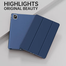Load image into Gallery viewer, ProElite Cover for Samsung Galaxy Tab S6 Lite 10.4 inch Case, Smart Flip Case Cover for Samsung Galaxy Tab S6 Lite 10.4 inch, Translucent Back with S Pen Holder, Dark Blue