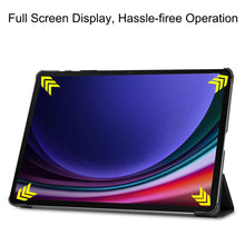 Load image into Gallery viewer, ProElite Cover for Samsung Galaxy Tab S9 FE+/S9 Plus/S10+ 12.4 inch Case, Smart Trifold Flip case Cover for Galaxy Tab S9 FE Plus/S9 Plus/S10+ 12.4 inch Support S Pen Magnetic Attachment, Flowers