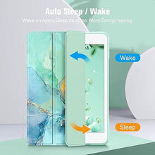 Load image into Gallery viewer, ProElite Case for iPad Air 11" M3/M2 2025/2024, Air 5th Gen 2022/iPad Air 4th Gen 2020 10.9 Inch, Slim Hard PC Translucent Back Shell Smart Cover Fit iPad Air 11 M3/M2 & Air 10.9 Case, Marble Green