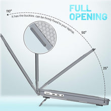 Load image into Gallery viewer, ProElite Case for MacBook Pro 14 inch Case 2025 2024 2023 2022 2021 M5/M4/M3 A2918 A2992 M2 A2779 M1 A2442 Pro Max,Heavy Duty Honeycomb Hard Shell with Slim TPU Bumper and Fold Kickstand, Grey