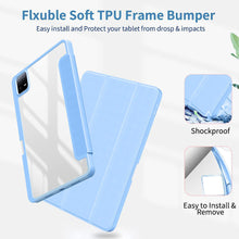 Load image into Gallery viewer, ProElite for Xiaomi Mi Pad 6 case Cover, Transaprent Flip Case for Xiaomi Mi Pad 6 11 inch with Pen Holder (Supports Auto Sleep Wake Function), Haze Blue