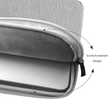 Load image into Gallery viewer, ProElite Polyster Laptop Sleeve Case Pouch for 13" to 14" MacBook Air/Retina, Compatible with Surface Pro, MacBook Pro 14" M1 Pro/Max A2442, Galaxy Tab S8/S9 Ultra 14.6"/iPad Pro 12.9, Light Grey