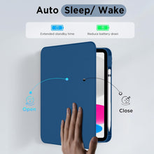 Load image into Gallery viewer, ProElite for Apple iPad (A16) 11th/10th Generation (2025/2022) Cover, 360 Degree Rotatable Smart Flip Cover for Apple iPad 11th/10th Gen, Transparent Back case Cover with Pencil Holder, Dark Blue