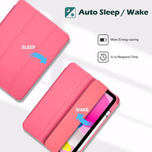 Load image into Gallery viewer, ProElite Case Cover for Apple iPad (A16) 11th/10th Generation (2025/2022), Transparent case Cover with Pencil Holder for iPad 11th/10th Gen 2025/2022, Hot Pink