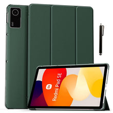 Load image into Gallery viewer, ProElite Case Cover for Redmi Pad SE 11 inch Cover, Smart Flip Case Cover for Redmi Pad SE 11 inch Translucent Back with Stylus Pen, Dark Green