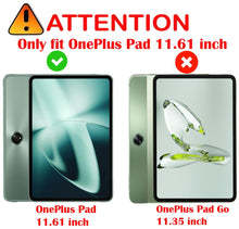 Load image into Gallery viewer, ProElite TouchPad Keyboard case for OnePlus Pad 11.61 inch, Magnetic Detachable Wireless Bluetooth TouchPad Keyboard Built-in 7-Colors Backlit, Dark Green (Will NOT FIT OnePlus Pad Go 11.35)
