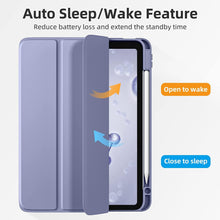 Load image into Gallery viewer, ProElite Smart Flip Case Cover for Xiaomi Mi Pad 6 11 inch Tablet, Transparent Back with Pen Holder, Lavender