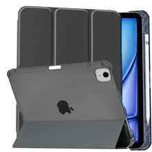 Load image into Gallery viewer, ProElite Cover for Apple iPad Air 11 inch M3/M2 2025/2024, Air 5th/4th Gen 10.9 inch Case, Smart Flip Case for iPad Air 11 M2 & Air 5th/4th Gen 10.9" Translucent Back with Pencil Holder, Grey