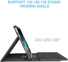Load image into Gallery viewer, ProElite Detachable Wireless Bluetooth Keyboard case Cover for Apple iPad Air 11 inch 2024 M2, Pro 11 4th/3rd Gen 2022/2021 & iPad Air 5th/4th Gen 10.9 inch with Pencil Holder, Black