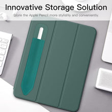 Load image into Gallery viewer, ProElite Pencil Holder Sleeve for Apple Pencil 1st/2nd Gen, Elastic Pencil Pouch Leather Adhesive Sleeve Fit iPad 10th Generation 2022, iPad 9th/8th Gen, iPad Air 5/4, iPad Pro 11/12.9, Dark Green