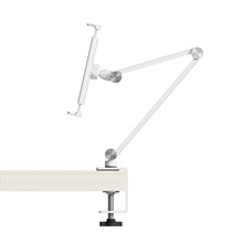 Load image into Gallery viewer, ProElite Foldable Adjustable 360 Degree Aluminum Desk Holder Tablet Stand for Apple iPad, iPhones, Galaxy Tab, Xiaomi Pad, Redmi Pad, Realme, Oneplus Pad,Lenovo Tab, Kindle Upto 12.9 inch, Space Grey