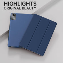 Load image into Gallery viewer, ProElite Case Cover for Lenovo Tab M11 11 inch Cover, Smart Flip Case Lenovo Tab M11 11 inch Translucent Back with Stylus Pen, Dark Blue