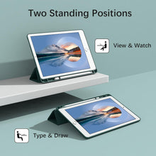 Load image into Gallery viewer, ProElite Cover for Apple iPad Air 3 10.5 inch Case Cover, Smart Flip Case Cover for Apple iPad Air 3/Pro 10.5" with Pencil Holder and Flexible Back, Dark Green