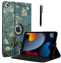 Load image into Gallery viewer, ProElite Cover for Apple iPad 10.2 Case Cover, 360 Rotatable Smart Flip Case Cover for Apple iPad 10.2 inch 9th/8th/7th Generation with Stylus Pen, Flowers